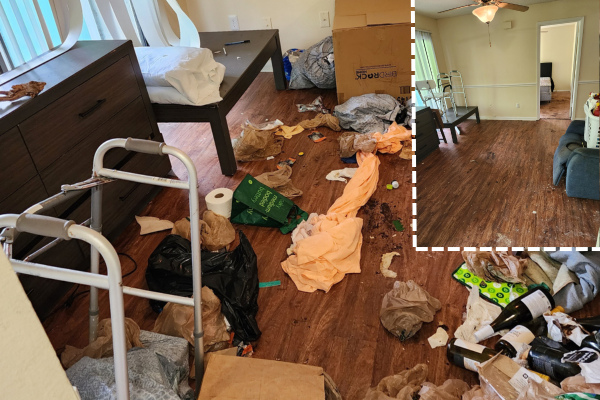 hoarding cleanouts before and after